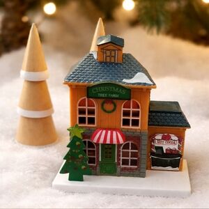 Christmas Tree Farm Holiday Decoration Light Up House